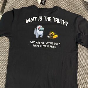 Zara Among Us Black Boy Shirt, new with tag, size 13-14